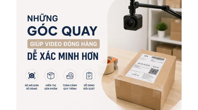Những góc quay giúp video đóng hàng dễ xác minh hơn