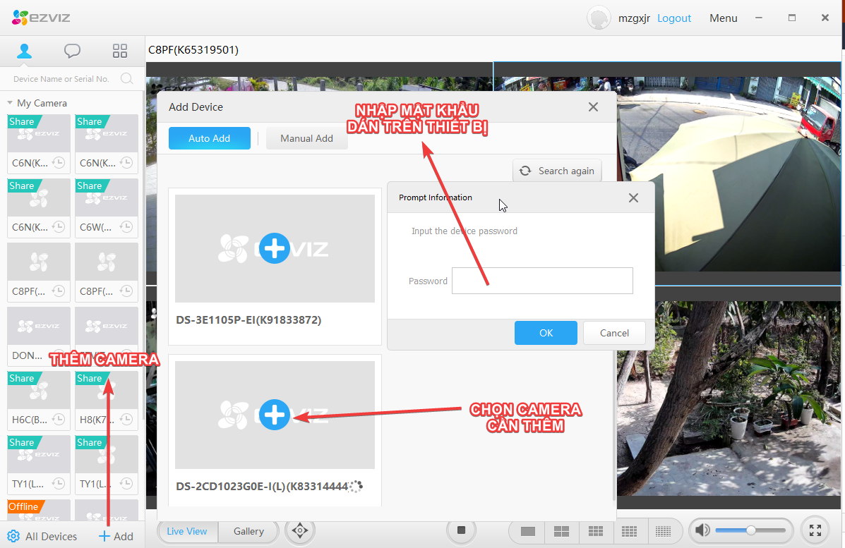 Cách xem camera EZVIZ trên máy tính