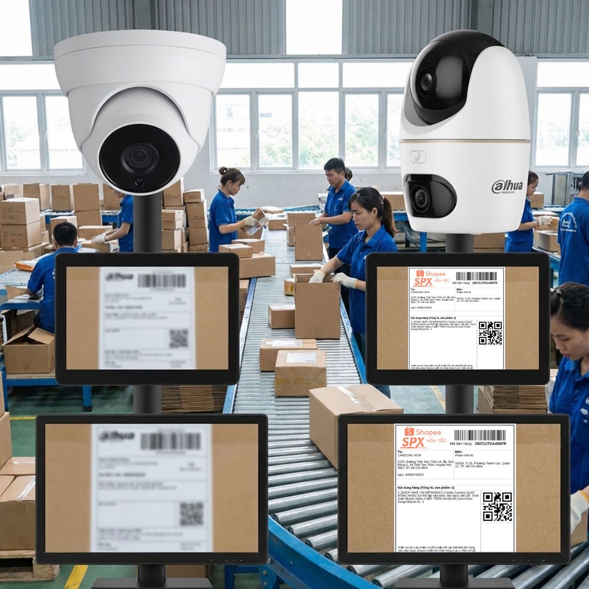 so s&aacute;nh camera th&ocirc;ng thường với camera soi r&otilde; m&atilde; vận đơn camsight