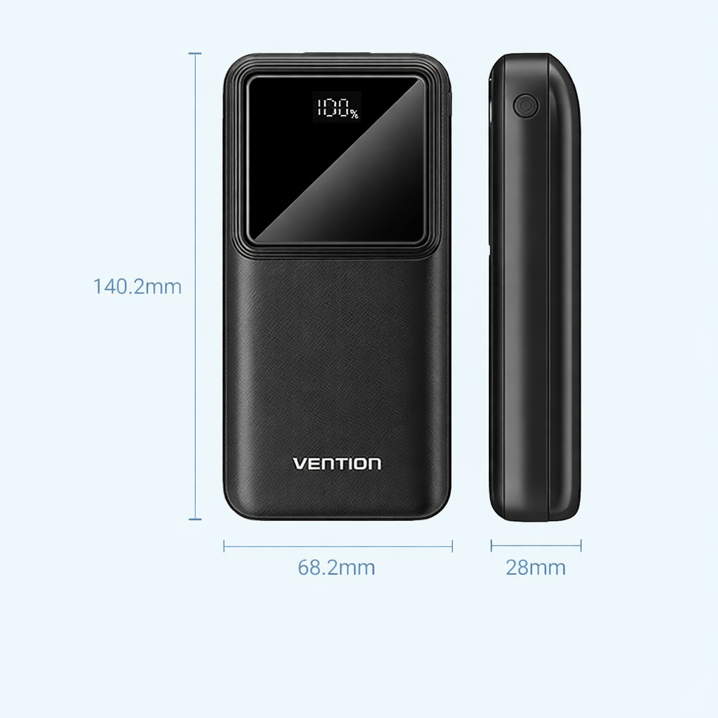 Cận cảnh c&aacute;c cổng sạc v&agrave; m&agrave;n h&igrave;nh hiển thị của Vention FHL