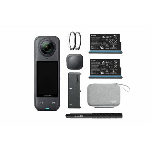 Insta360 X5 camera 360 mới, cảm biến 1/1.28 inch, quay đêm 8K chất lượng cao.