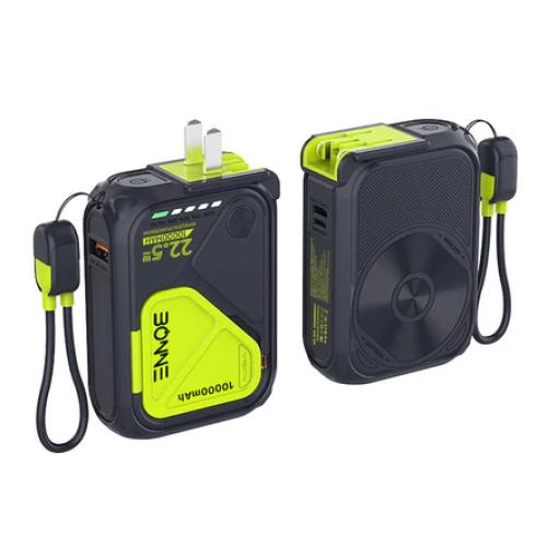 Sạc Dự Phòng Bonne BP08: Tích Hợp Chân AC, MagSafe & Trong Suốt