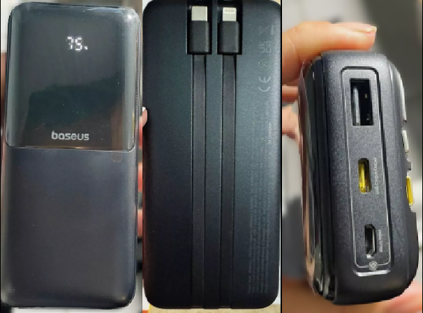 Ngoại hình Sạc Dự Phòng Baseus Lipow 20000mAh 22.5W dày chắc chắn