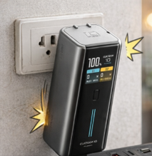 C&aacute;ch cắm sạc Cuktech 10 Fusion an to&agrave;n