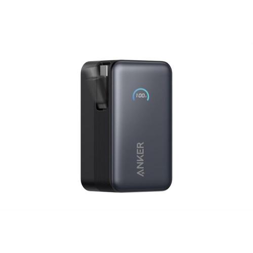 Sạc dự phòng Anker Nano A1638 10000mAh gọn nhẹ, tích hợp cáp USB-C tiện lợi, màn hình hiển thị chuyên nghiệp.