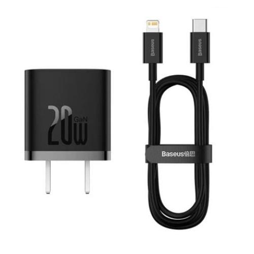 Củ sạc nhanh Baseus GaN5 20W với thiết kế siêu nhỏ gọn, lý tưởng cho iPhone.