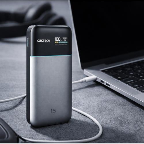 Cuktech 15 Air PB150S: Sạc Dự Phòng 100W Pin Silicon-Carbon Mỏng Nhẹ 3