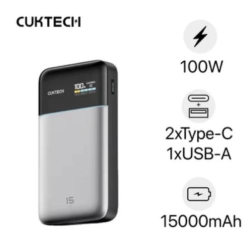Cuktech 15 Air PB150S: Sạc Dự Phòng 100W Pin Silicon-Carbon Mỏng Nhẹ