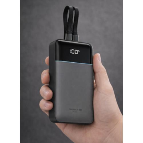 Sạc dự phòng Cuktech LPB200NL 20.000mAh 40W kèm cáp Lightning MFi và Type-C tích hợp.