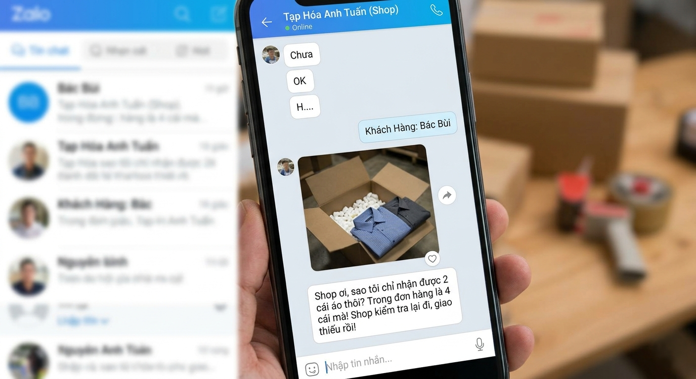 Kh&ocirc;ng c&oacute; video đ&oacute;ng h&agrave;ng khi xảy ra khiếu nại chủ shop nắm chắc phần thua