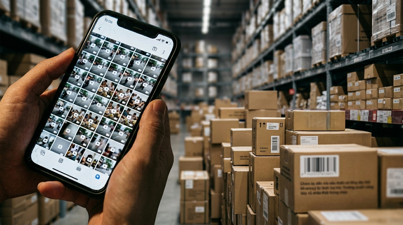 T&igrave;m kiếm video đ&oacute;ng h&agrave;ng lưu bằng điện thoại rất mất thơi gian.