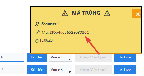 T&iacute;nh năng b&aacute;o tr&ugrave;ng đơn tr&ecirc;n Camsight