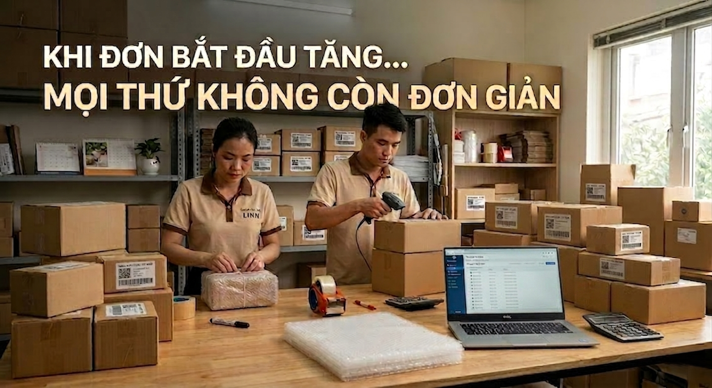 Khi đơn h&agrave;ng bắt đầu tăng c&aacute;ch l&agrave;m thủ c&ocirc;ng c&oacute; thể dẫn đến qu&aacute; tải