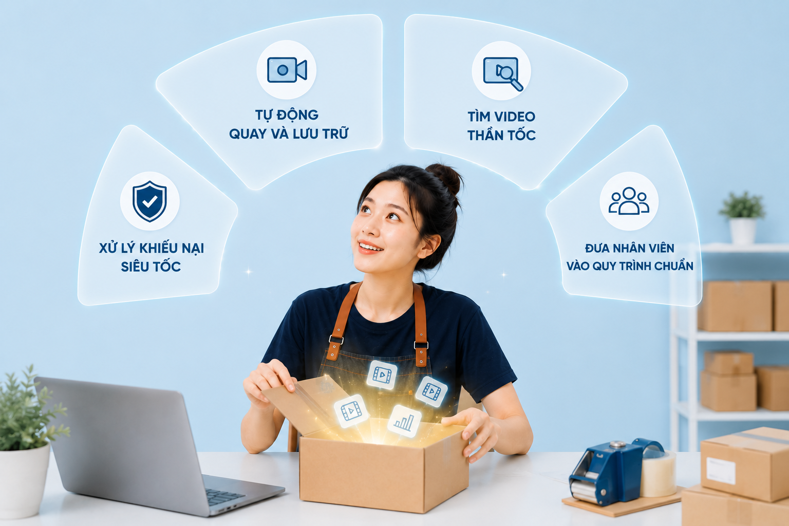 Những lợi &iacute;ch của shop khi đưa phần mềm quay đ&oacute;ng h&agrave;ng v&agrave;o kho h&agrave;ng.