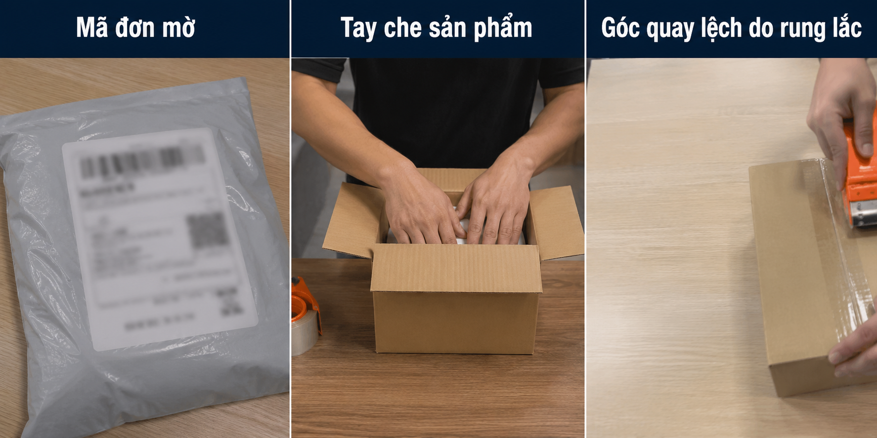 Những lỗi sai phổ biến tại b&agrave;n đ&oacute;ng g&oacute;i.