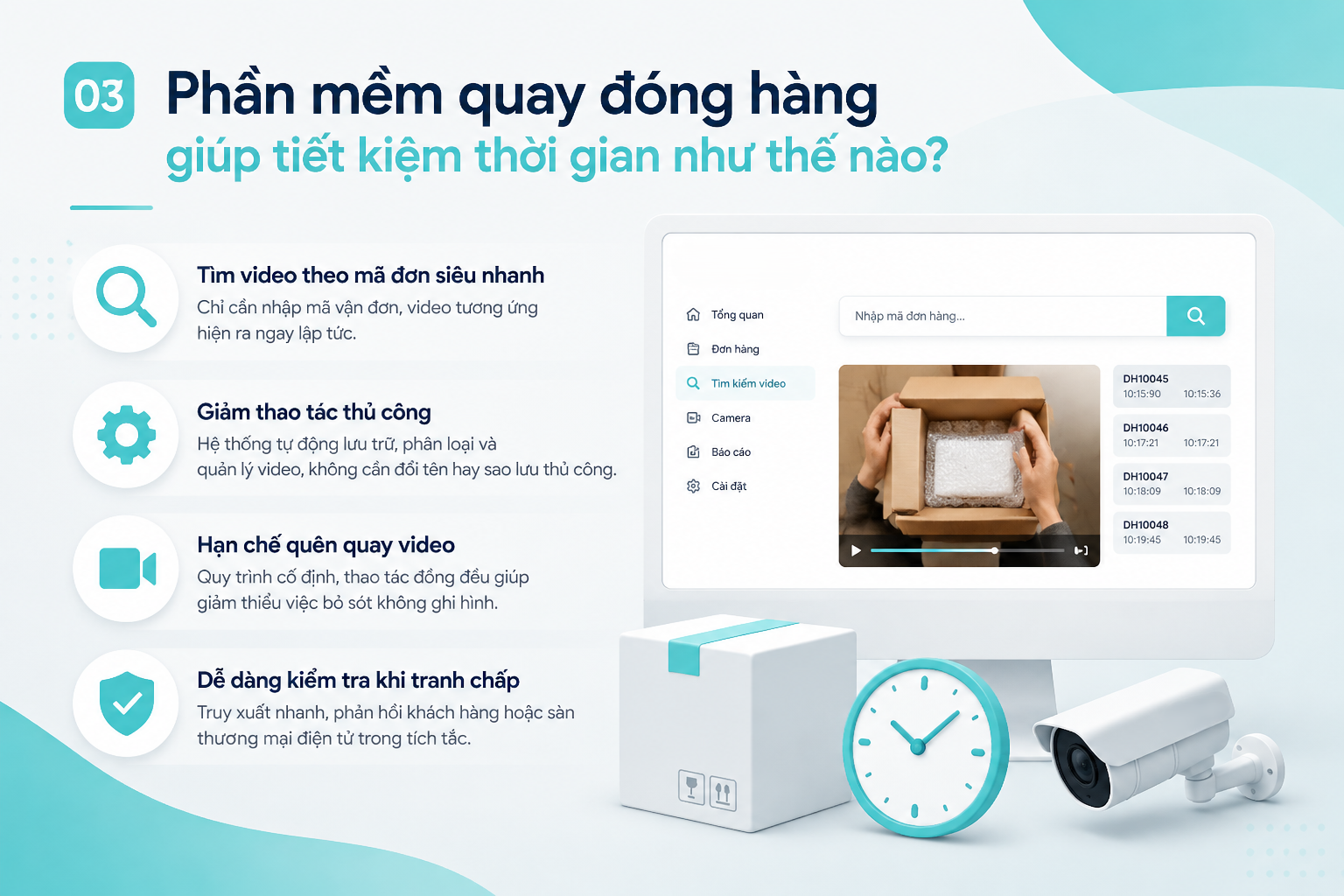 Phần mềm quay đ&oacute;ng h&agrave;ng gi&uacute;p chủ shop tiết kiệm thời gian như thế n&agrave;o?