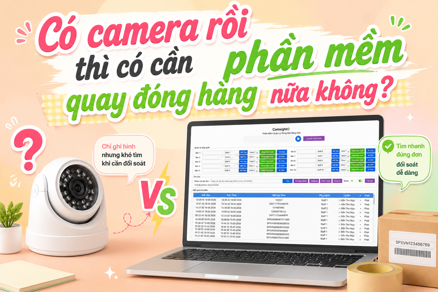 C&oacute; camera rồi th&igrave; c&oacute; cần phần mềm quay đ&oacute;ng h&agrave;ng nữa kh&ocirc;ng?