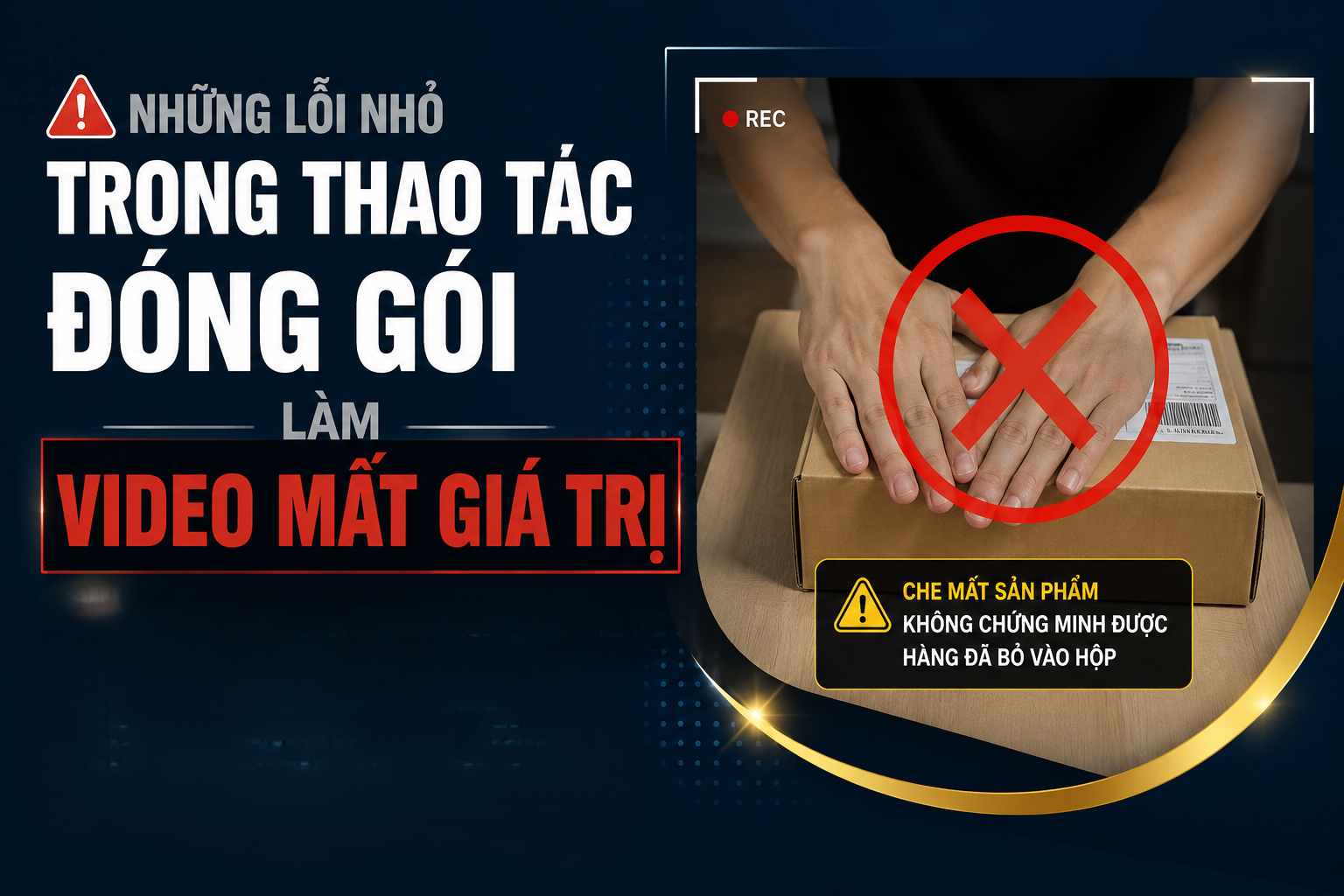 Những lỗi nhỏ trong thao t&aacute;c đ&oacute;ng g&oacute;i l&agrave;m video mất gi&aacute; trị.