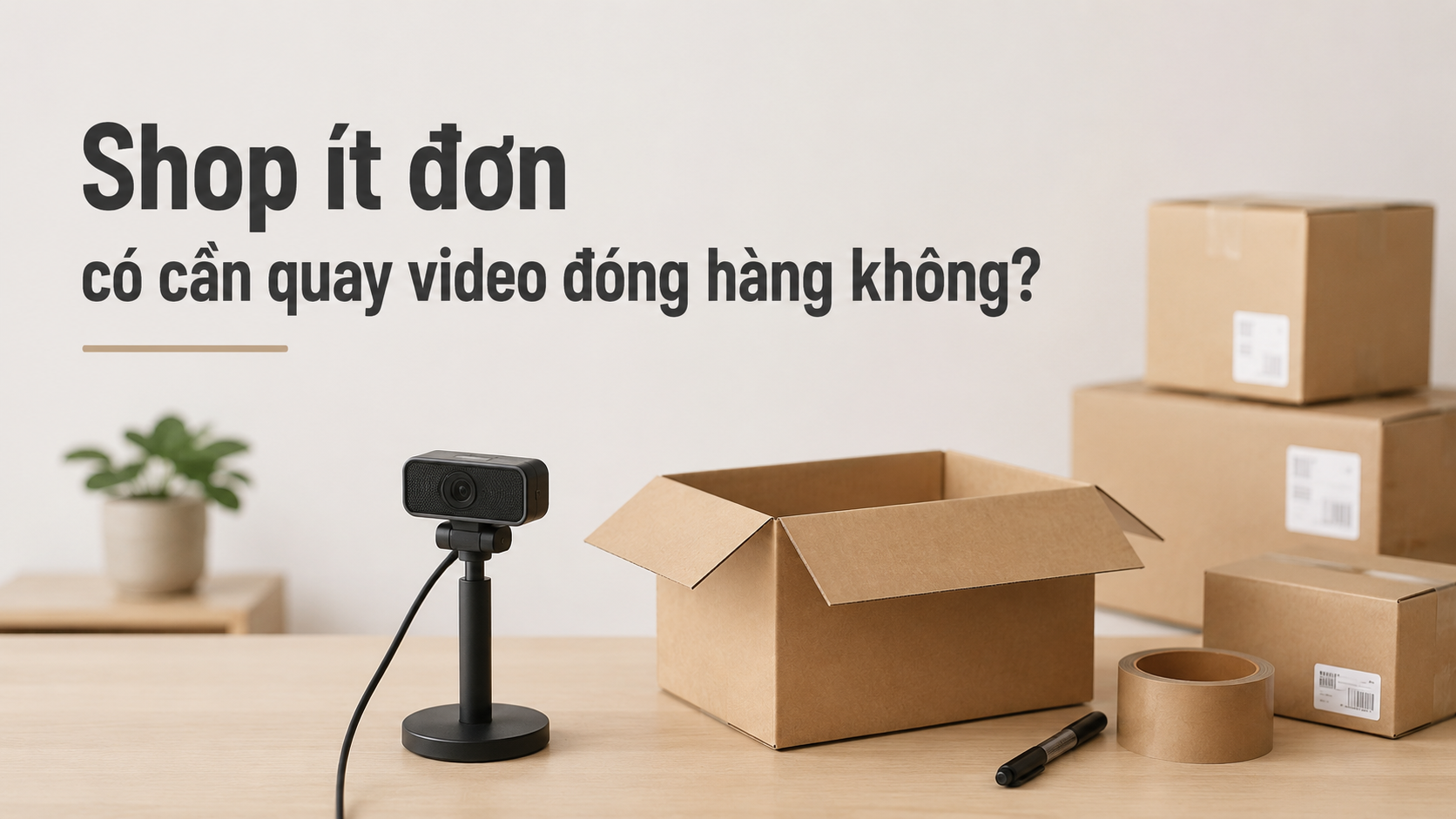 Shop &iacute;t đơn c&oacute; cần quay đ&oacute;ng video đ&oacute;ng h&agrave;ng kh&ocirc;ng?