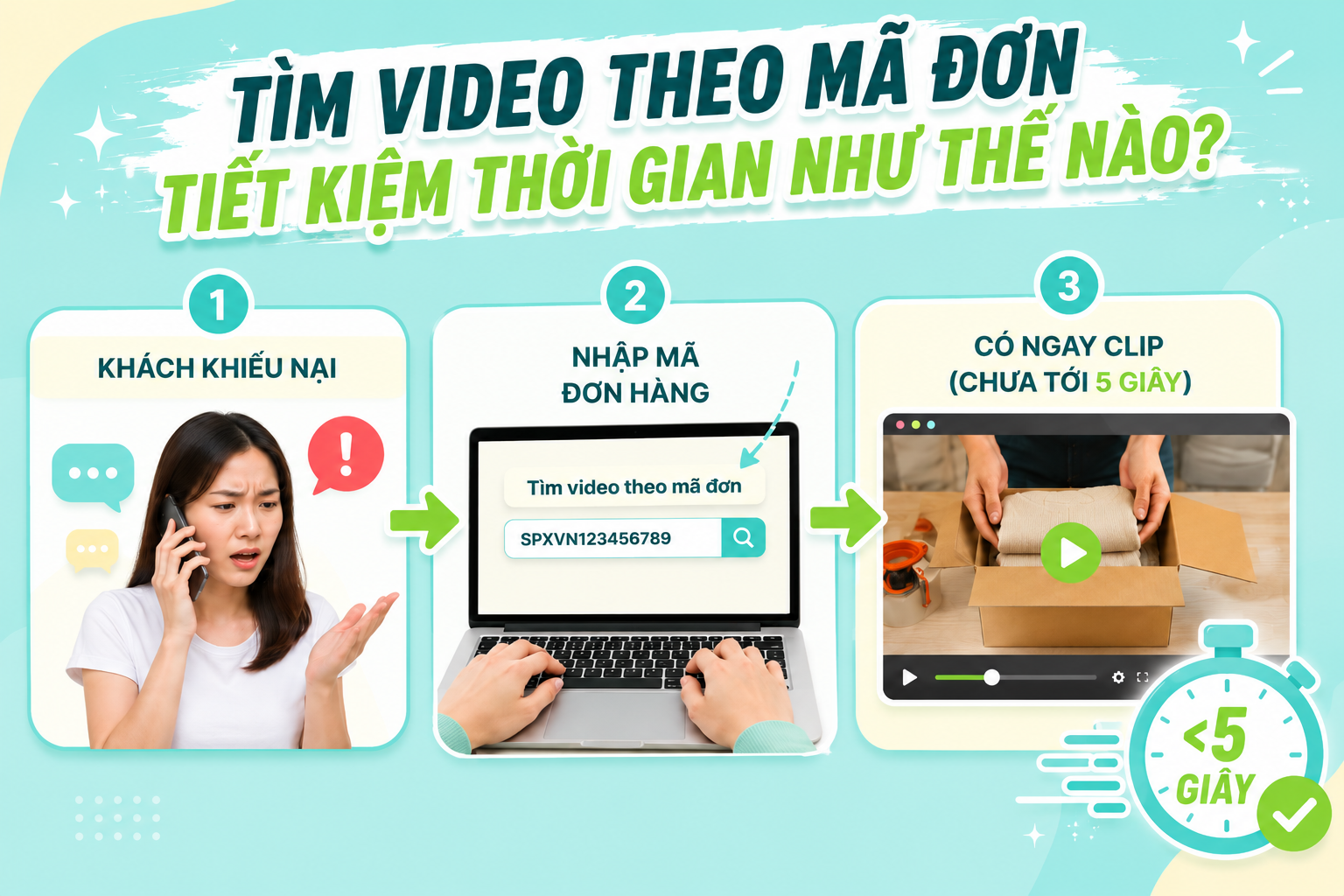 T&igrave;m video theo m&atilde; đơn tiết kiệm thời gian như thế n&agrave;o?