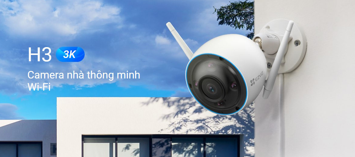 Camera Ezviz H3 độ phân giải 5MP 3K phát hiện chính xác người, vật