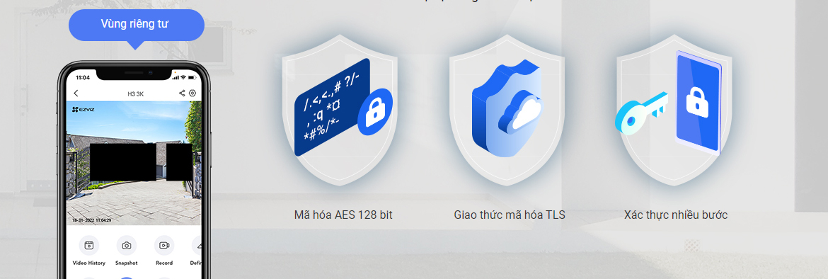 Camera Ezviz H3 độ phân giải 5MP 3K phát hiện chính xác người, vật