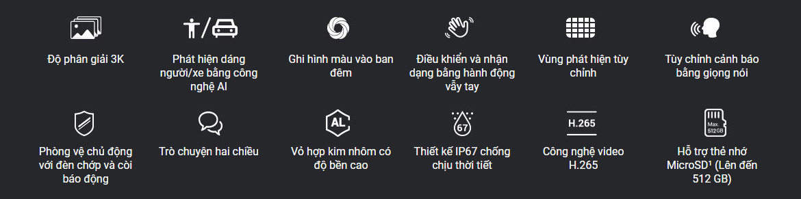 Camera Ezviz H3 độ phân giải 5MP 3K phát hiện chính xác người, vật