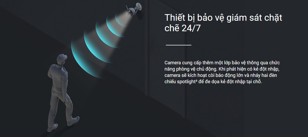 Camera Ezviz H3 độ phân giải 5MP 3K phát hiện chính xác người, vật