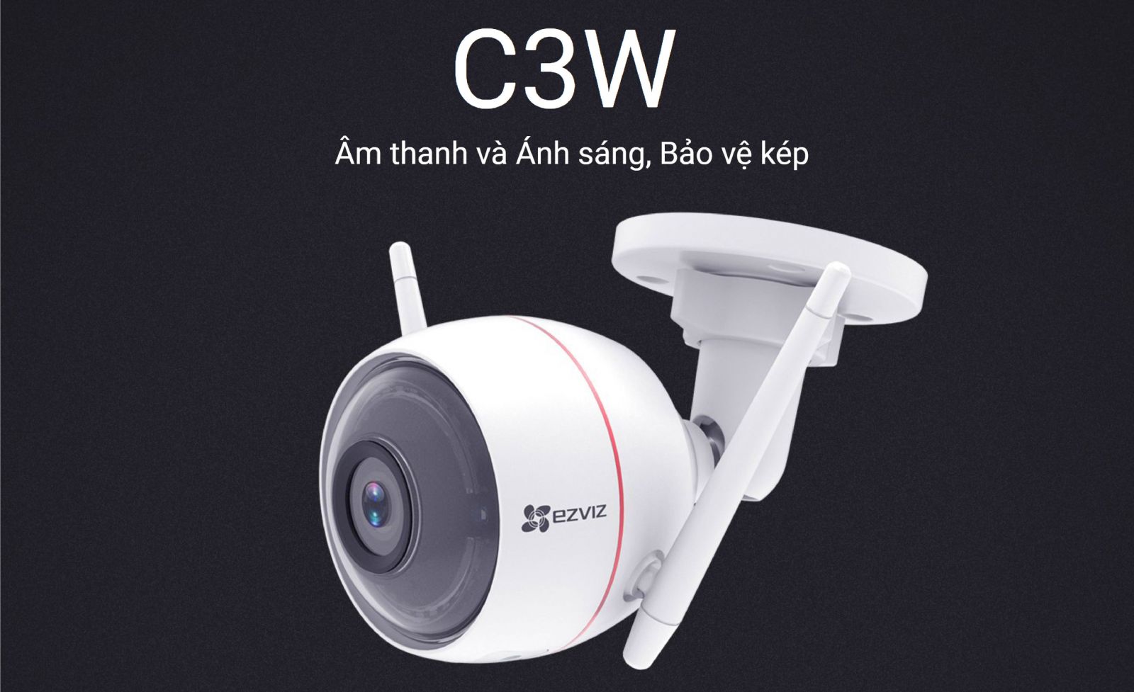 Camera Ezviz C3W ngoài trời tích hợp bảo vệ kép âm thanh và ánh sáng