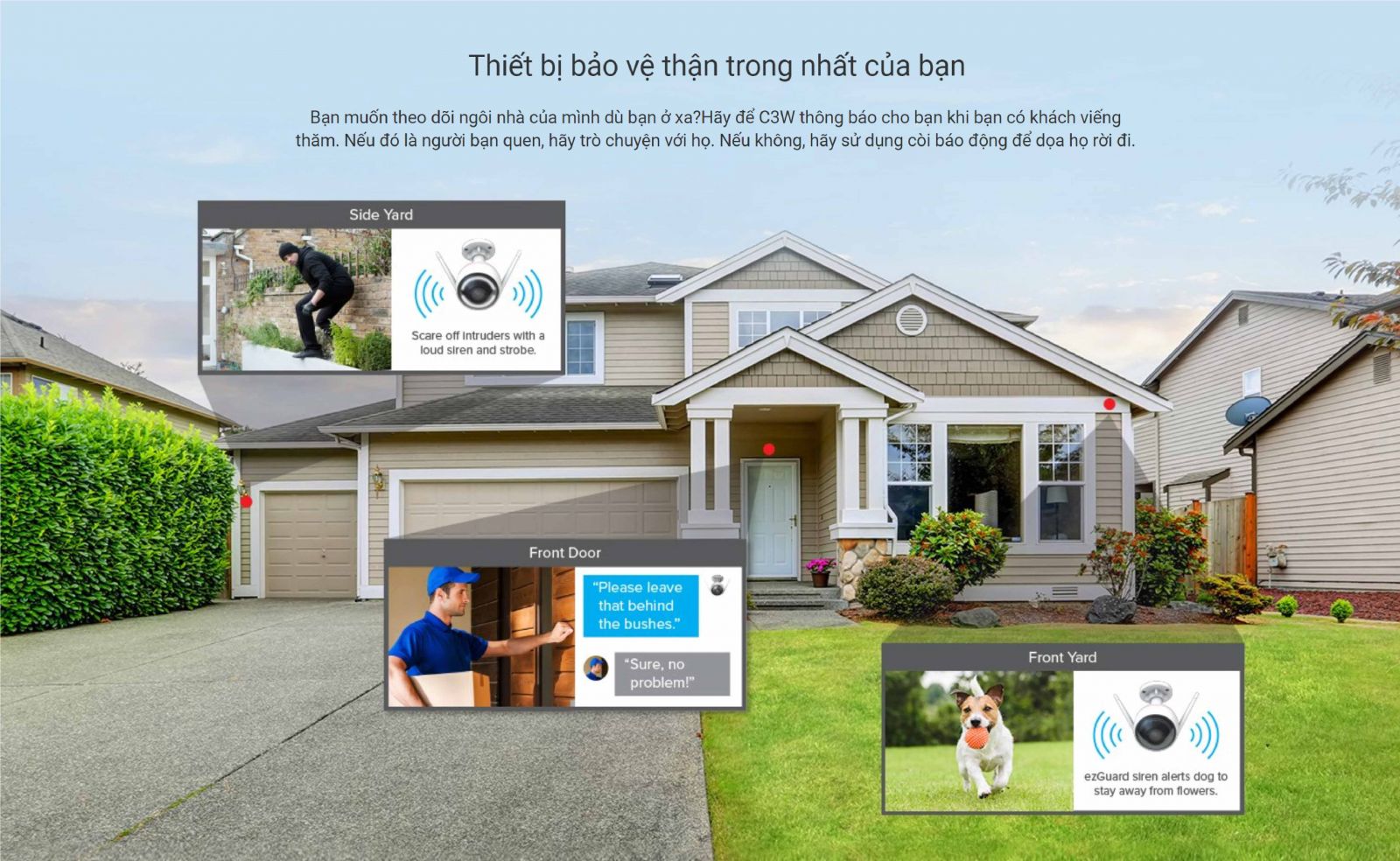 Camera Ezviz C3W ngoài trời tích hợp bảo vệ kép