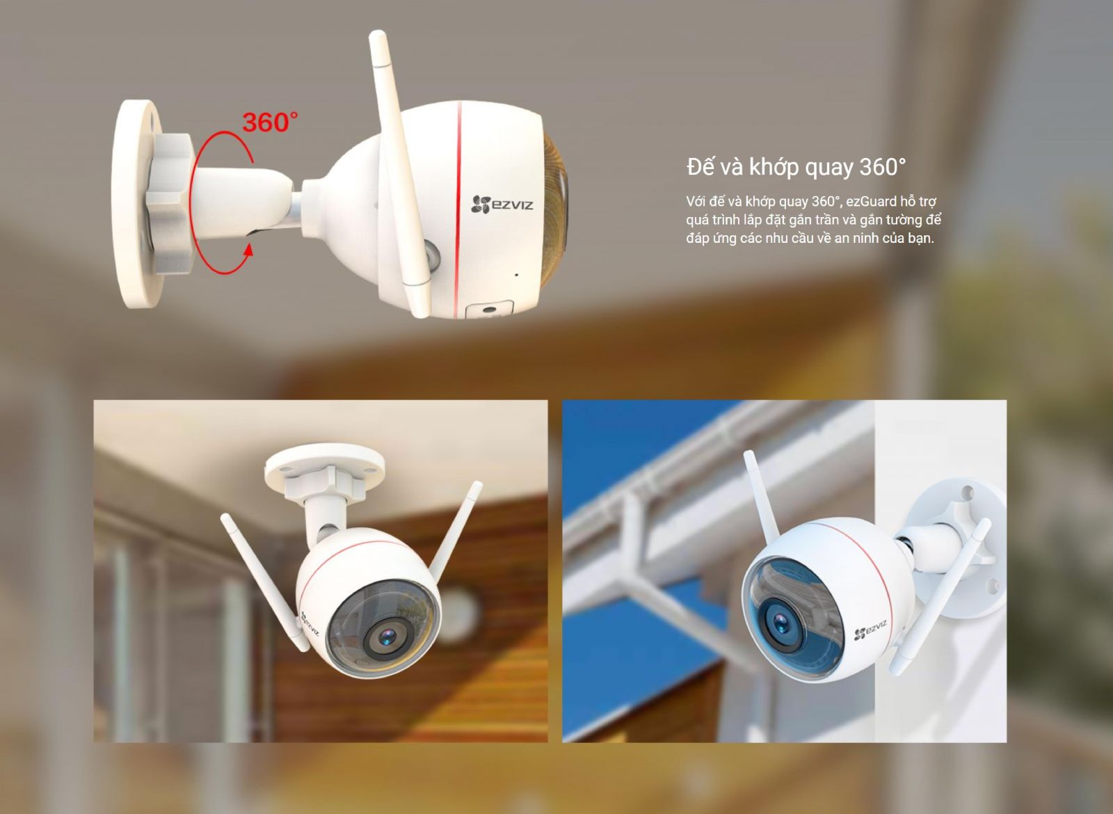 Camera Ezviz C3W ngoài trời tích hợp bảo vệ kép