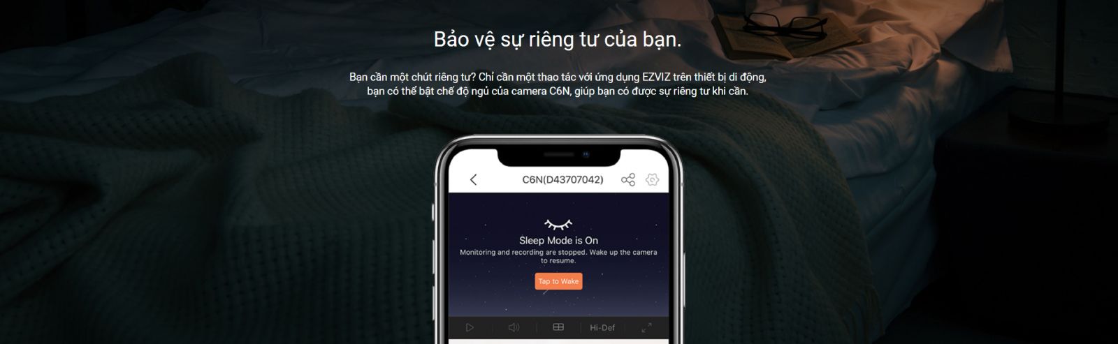 ezviz c6n bảo vệ sư riêng tư