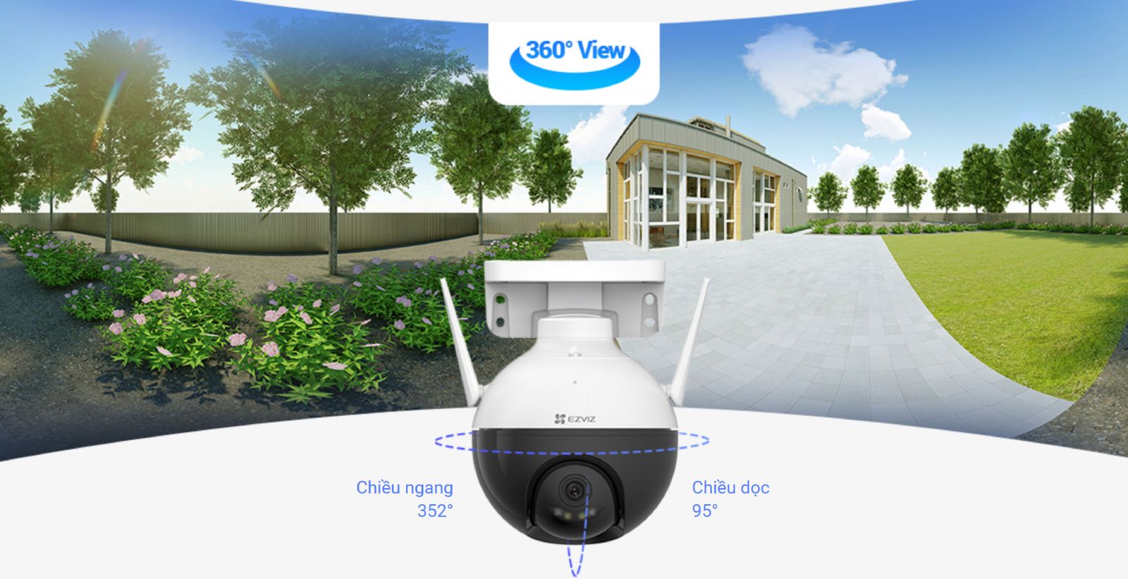 Camera Ezviz C8W ngoài trời có màu ban đêm 4MP 2k+