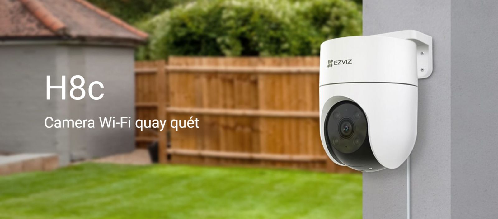 Camera Ezviz H8C quay xoay, tự động theo dõi chuyển động thông minh