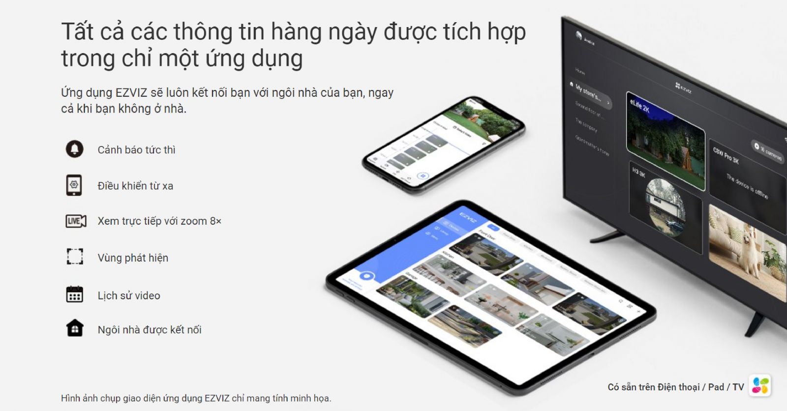 Camera Ezviz H8C quay xoay, tự động theo dõi chuyển động thông minh