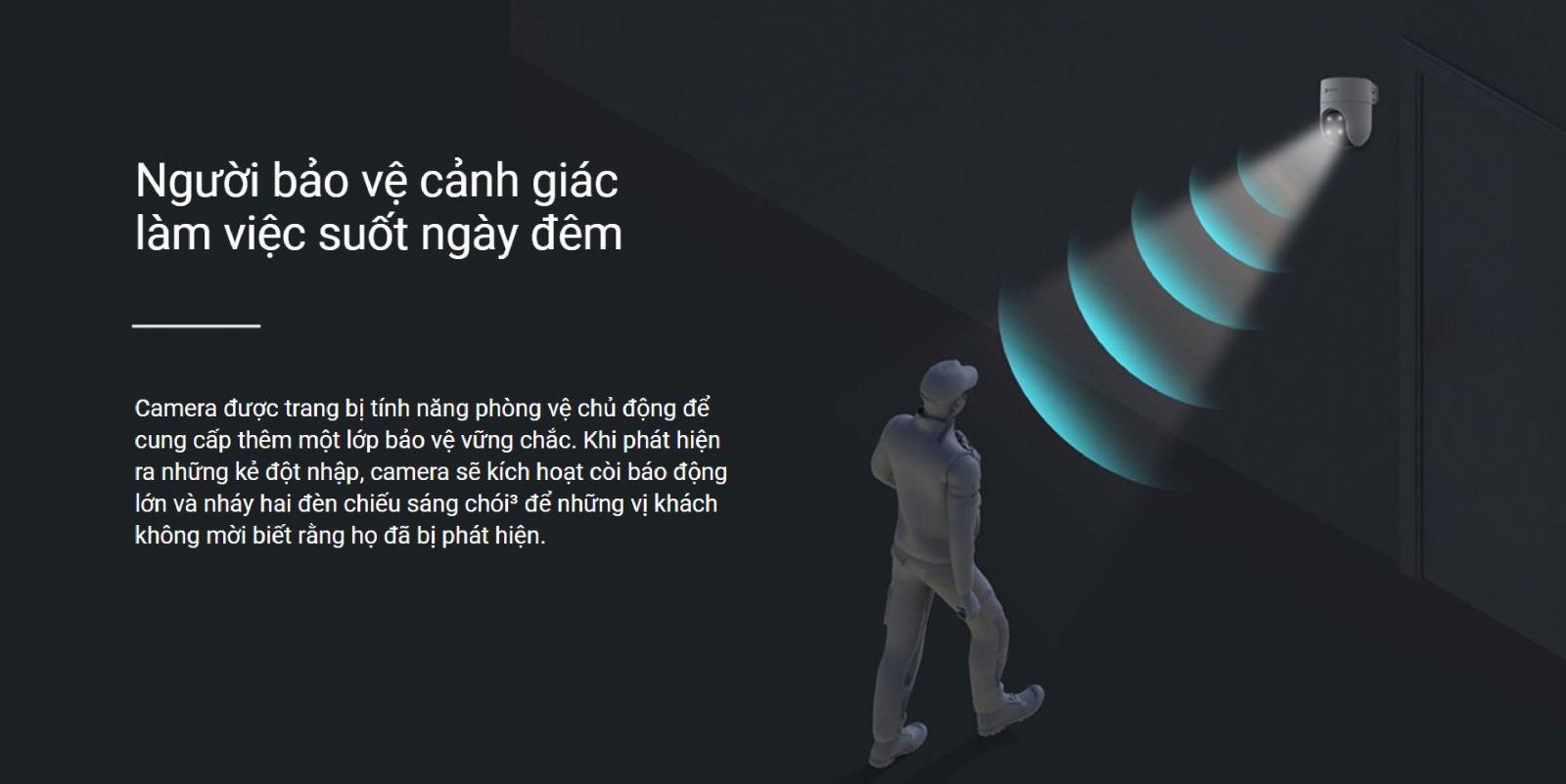 Camera Ezviz H8C quay xoay, tự động theo dõi chuyển động thông minh