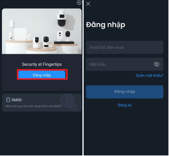 Hướng dẫn đăng k&yacute; v&agrave; đăng nhập ứng dụng DMSS
