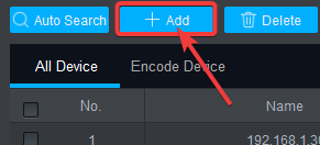 N&uacute;t Add SmartPSS