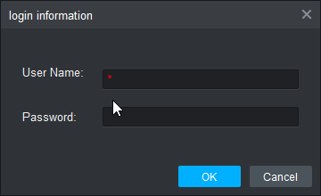 Username v&agrave; Password của camera cần th&ecirc;m v&agrave;o SmartPSS