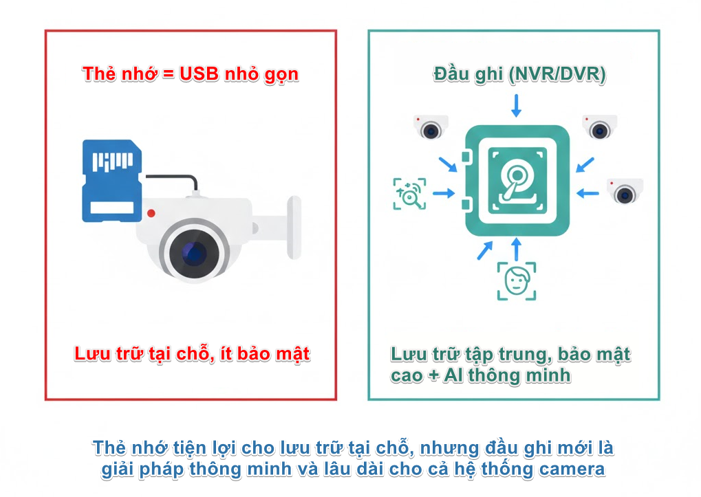 Giải th&iacute;ch đầu ghi v&agrave; thẻ nhớ
